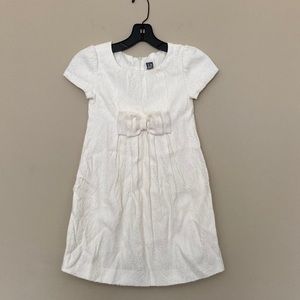 Zara Kids White Bow Dress